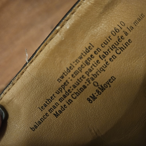 Nine west black leather zip booties - size 8 - Picture 5 of 8